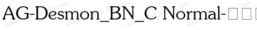 AG-Desmon_BN_C Normal字体转换